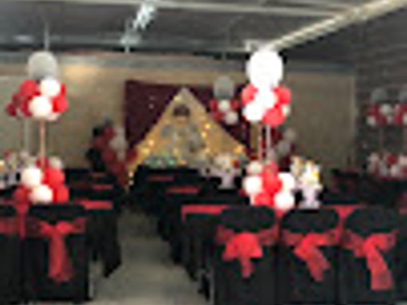 Professional corporate gathering setup