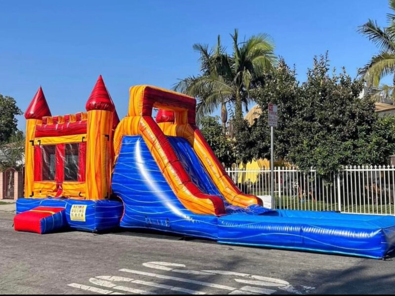 Professional party rental setup with entertainment and decorations in Las Vegas